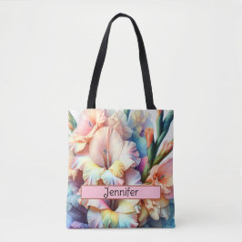 Personalisierte Birth Blume August Gladiolus Tasche