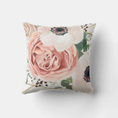 Personalisierte Birth Pillow Geometric Garden Rose Kissen (Rückseite)