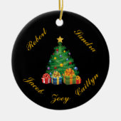 PERSONALISIERTE (bis 5 Namen-) Keramikornament (Vorne)