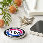 Personalisierte Bisexuelle Erholung Meilenstein Schlüsselanhänger (Seite)