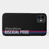 Personalisierte Bisexuelle Flag Farbstreifen Schwa Case-Mate iPhone Hülle (Rückseite (Horizontal))