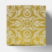 Personalisierte Black and Gold Damask Cube Box Geschenkschachtel (Oben)
