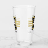 Personalisierte Black and Gold Glitzer Ice Skaten Glas (Rechts)