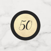 Personalisierte Black and Gold Table Confetti Konfetti (Klein Vorderseite)