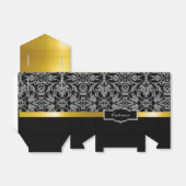 Personalisierte Black and Gold Zelt Fevor Box Geschenkschachtel (Ungefaltet)