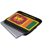 Personalisierte BLACk-Sri Lanka-Flagge Laptopschutzhülle