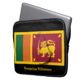 Personalisierte BLACk-Sri Lanka-Flagge Laptopschutzhülle