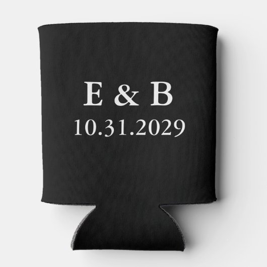 Personalisierte Black Til Death Wedding Dosenkühler (Rückseite)