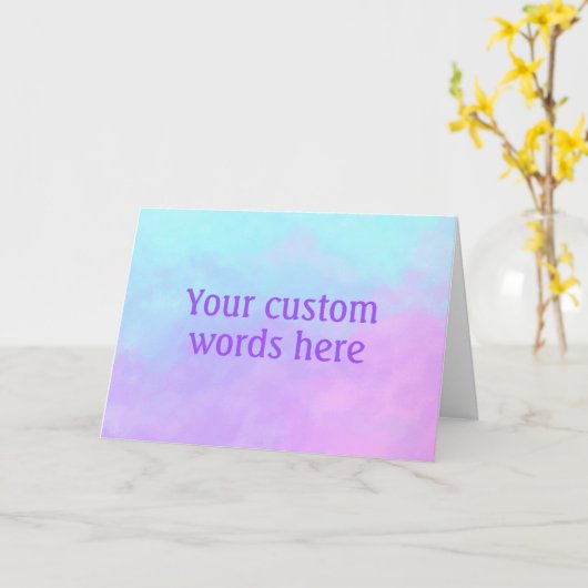 Personalisierte Blankekarte Karte (Gelbe Blume)