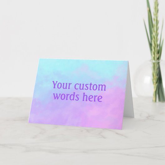 Personalisierte Blankekarte Karte (Vorderseite)