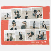 Personalisierte Blankette für Fotos Fleecedecke (Vorderseite (Horizontal))