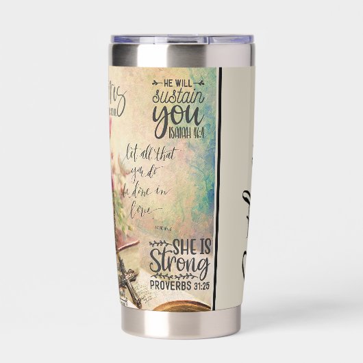 Personalisierte Bläserbibel Thermobecher (Vorderseite)