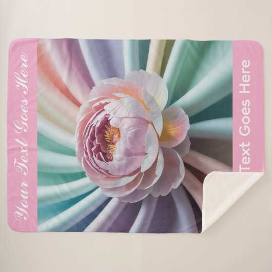 Personalisierte Bläserpeere für benutzerdefinierte Sherpadecke (Vorderseite (Horizontal))