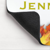 Personalisierte Blätter im Herbst Mousepad (Ecke)