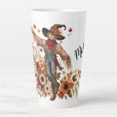 Personalisierte Blätter und Herbstblätter Milchtasse (Vorderseite)