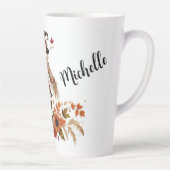 Personalisierte Blätter und Herbstblätter Milchtasse (Rechts)