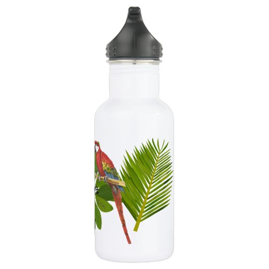 Personalisierte Blätter und tropische Blätter Trinkflasche (Rechts)