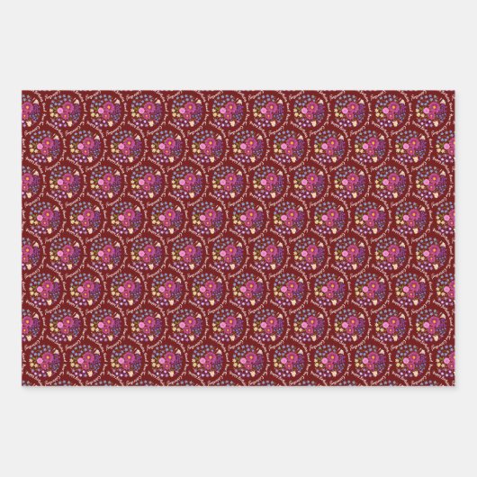 Personalisierte Blätter zum Abpacken von Blumen (Vorderseite)