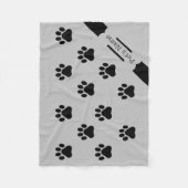 Personalisierte Blätterteig Fleecedecke (Vorderseite)