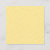 Personalisierte blau-weiße Wasserfarben-Zitronen Begleitkarte (Rückseite)