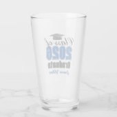 Personalisierte blaue Abschlussfeier der Klasse 20 Glas (Rückseite)