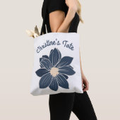 Personalisierte Blaue Blume Totbeutel Tasche (Von Nahem)