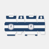 Personalisierte blaue Gastgeschenk Hochzeit Geschenkschachtel (Ungefaltet)