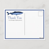 Personalisierte Blaue Hai-Küste Postkarte (Rückseite)