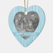 Personalisierte blaue keramik ornament (Links)