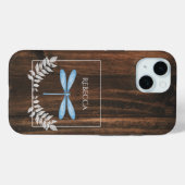 Personalisierte Blaue Libelle Case-Mate iPhone Hülle (Rückseite (Horizontal))