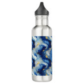 Personalisierte blaue Marmorflasche Edelstahlflasche (Links)