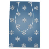 Personalisierte blaue mittlere geschenktüte (Rückseite)