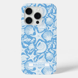 Personalisierte Blaue Muscheln Case-Mate iPhone Hülle