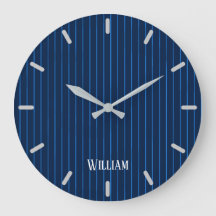 Personalisierte blaue Nadelstreifen