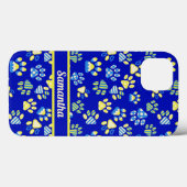 Personalisierte blaue Pasten Case-Mate iPhone Hülle (Rückseite (Horizontal))