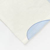 Personalisierte Blaue Schleife Coquette Name Ästhe Fleecedecke (Ecke)