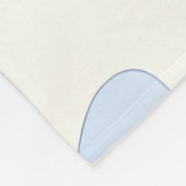 Personalisierte Blaue Schleife Coquette Name Ästhe Fleecedecke (Ecke)