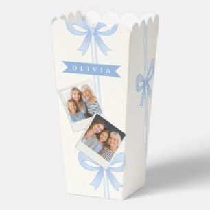 Personalisierte Blaue Schleife Coquette Name Ästhe Geschenkschachtel