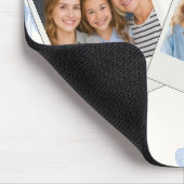 Personalisierte Blaue Schleife Coquette Name Ästhe Mousepad (Ecke)