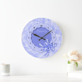 Personalisierte blaue Skalierung der Rahmenhalteru Große Wanduhr (Zuhause)