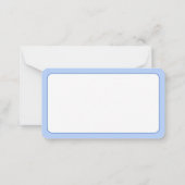 Personalisierte blaue und weiße Seesterne Mitteilungskarte (Rückseite)