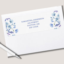 Personalisierte blaue Wildblume Blumenzubereitung