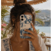 Personalisierte Blaue Zitrone Case-Mate iPhone Hülle