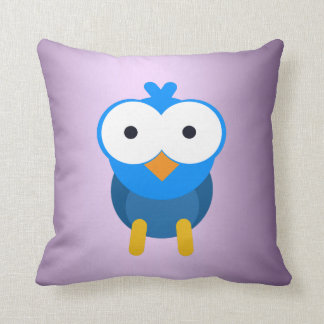 Personalisierte Blauer Eule Kissen
