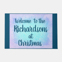 Personalisierte Blauer Frost Willkommen