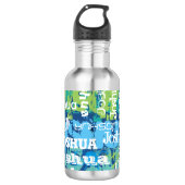 Personalisierte blaues trinkflasche (Vorderseite)