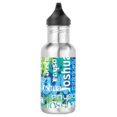 Personalisierte blaues trinkflasche (Rechts)