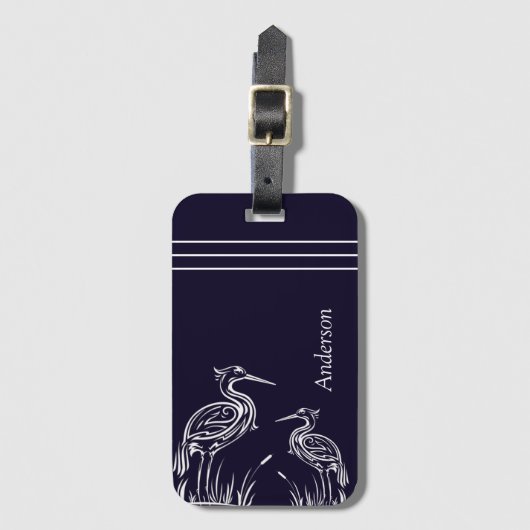 Personalisierte Blauhelme Gepäckanhänger (Vorderseite Vertikal)