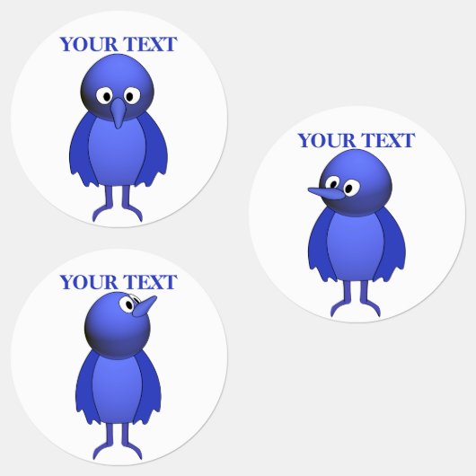 Personalisierte Blauwild Etiketten (Gruppe)