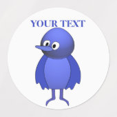 Personalisierte Blauwild Etiketten (Design 2)